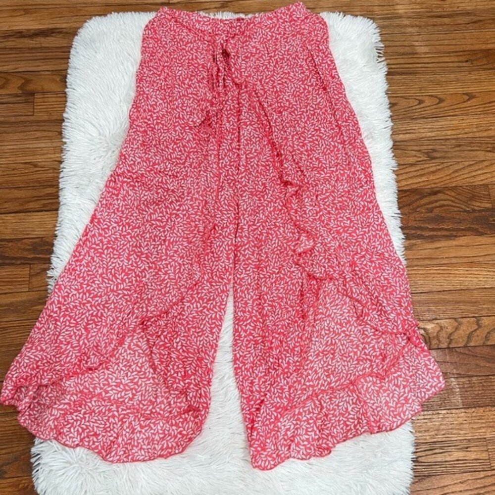 Kiwi+ punch women flyaway open leg pants size M